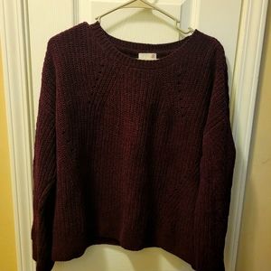 Dark Maroon "SO" Sweater - L